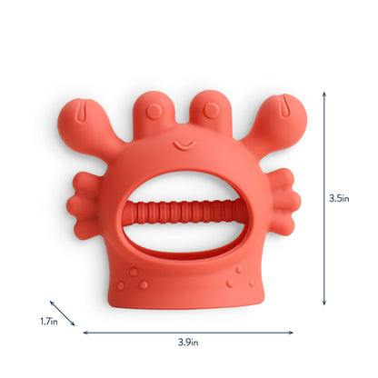 Teether Crab Bitzy Grip™ Silicone