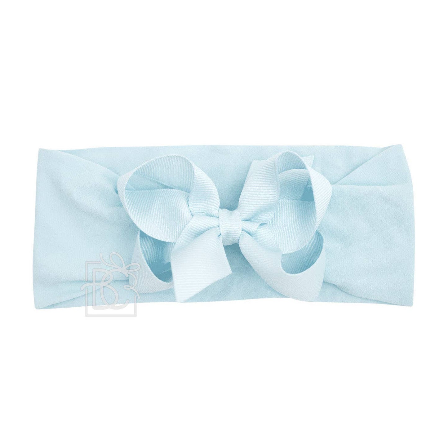 Hair Bow WIDE PANTYHOSE HEADBAND W/CLASSIC GROSGRAIN