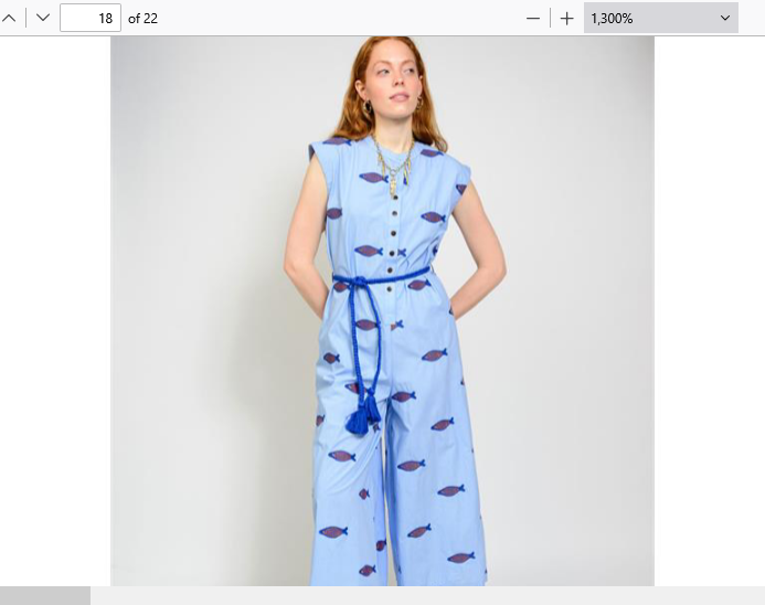 Uncle Frank JUMPSUIT FISH EMBROIDERED