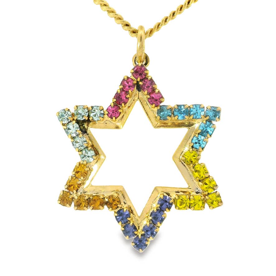 Neon Star of Davids