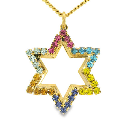 Neon Star of Davids
