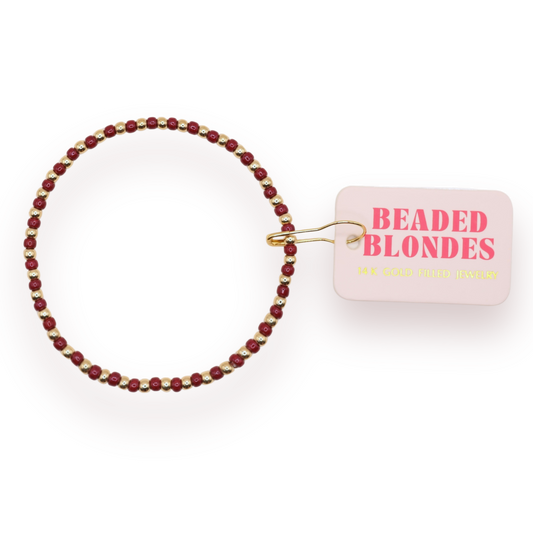 Demi in Maroon Bracelet