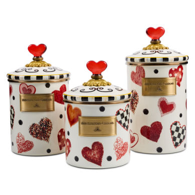 Mackenzie Childs Canisters Love