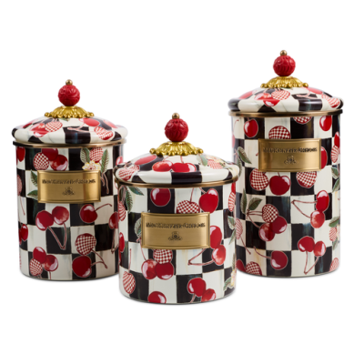 Mackenzie Childs Canisters Mon Cheri