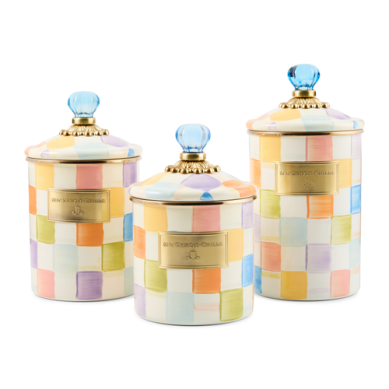 Mackenzie Childs Canisters Confetti Check