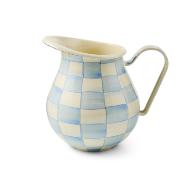 Mackenzie-Childs Pitcher Sky Check