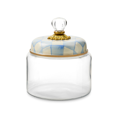 Mackenzie-Childs Canister Kitchen Sky Check (3 Sizes)