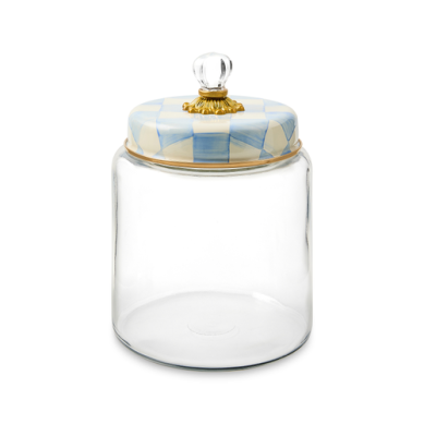 Mackenzie-Childs Canister Kitchen Sky Check (3 Sizes)