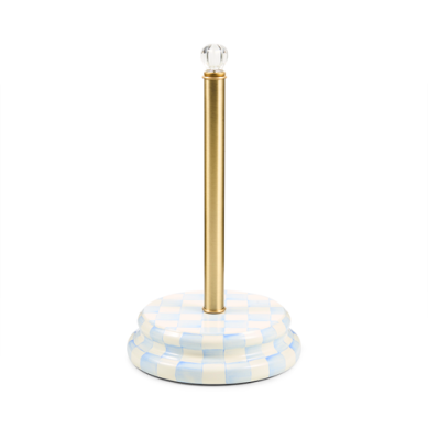 Mackenzie-Childs Paper Towel Holder Sky Check
