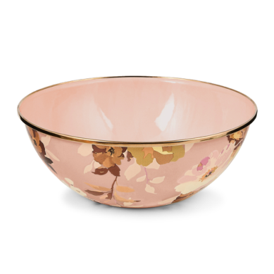 Mackenzie Childs Everyday Bowl Wild Rose Mauve Medium