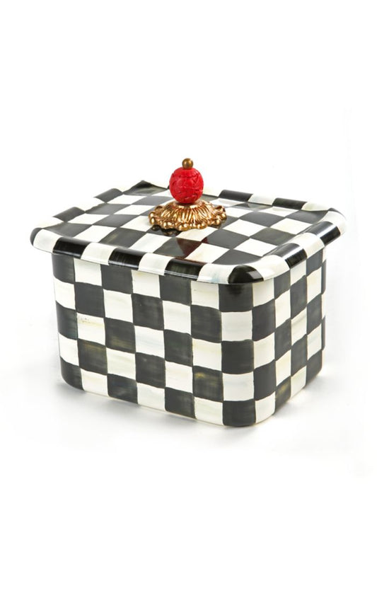 Mackenzie-Childs Recipe Box Courtly Check