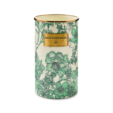 Mackenzie Childs Utensil Holder Emerald English Garden