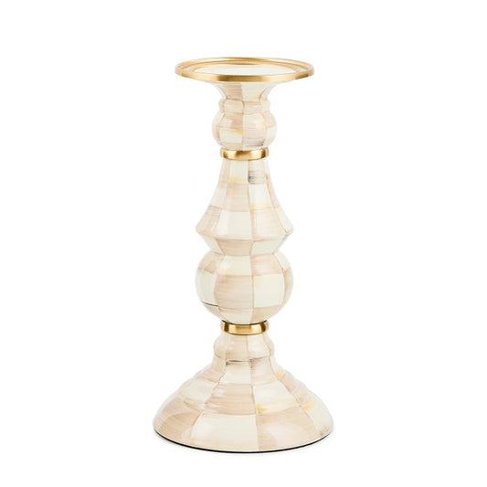 Pillar Candlestick Mocha Check