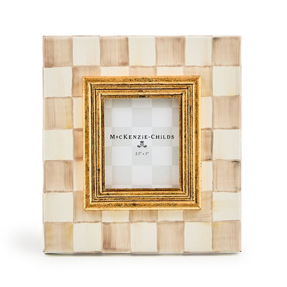 Mackenzie Childs Frame Mocha Check