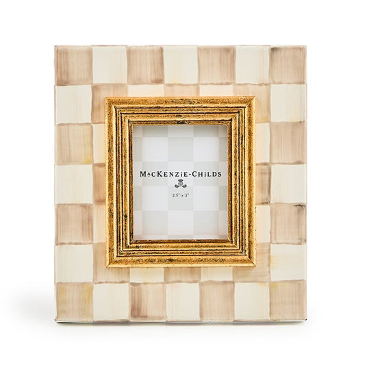 Mackenzie Childs Frame Mocha Check