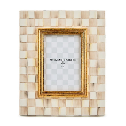 Mackenzie Childs Frame Mocha Check