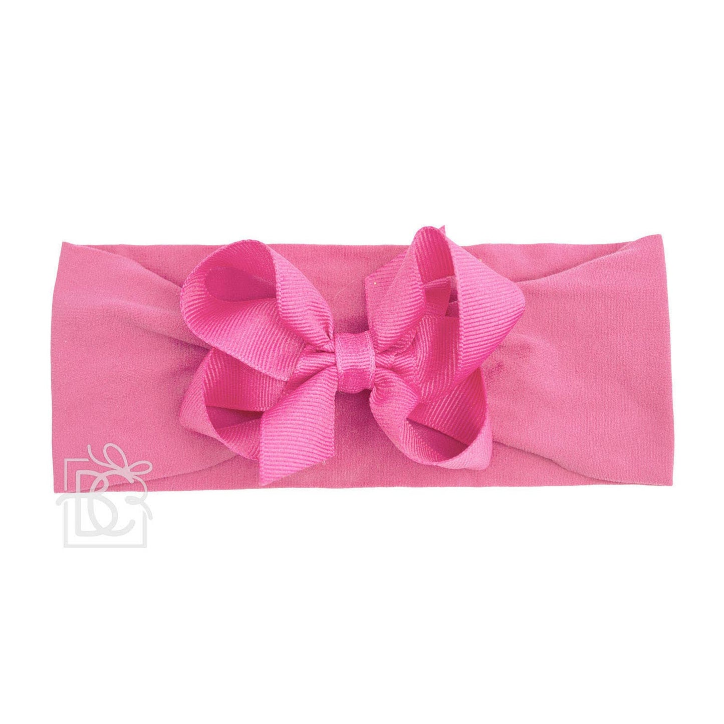 Hair Bow WIDE PANTYHOSE HEADBAND W/CLASSIC GROSGRAIN