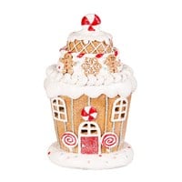 LED Round Gingerbread house
