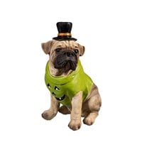 Dog in Halloween Costume Resin