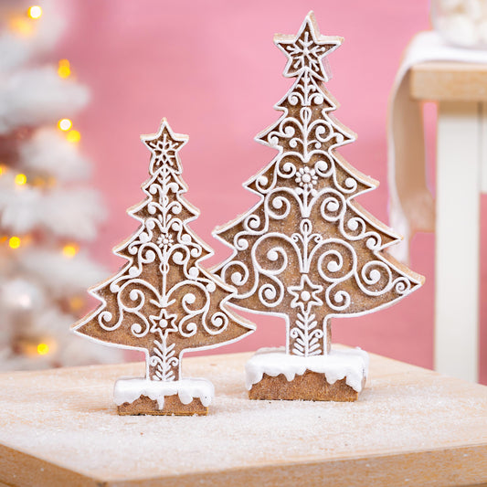 Tree Gingerbread Baking Spirits Bright