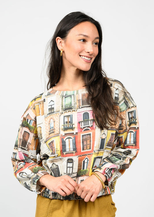 Ivy Jane Top Novelty Knit Popover