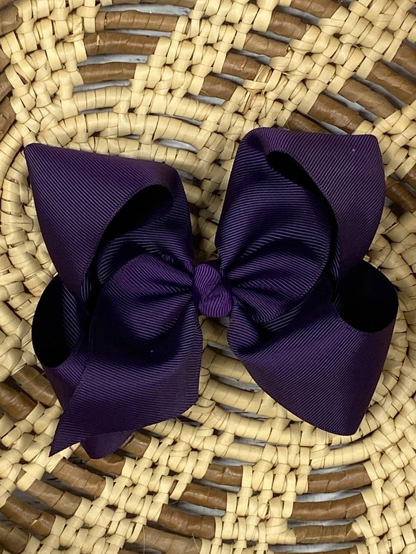 Hair Bow Classic Grosgrain Alligator Clip 4.5"