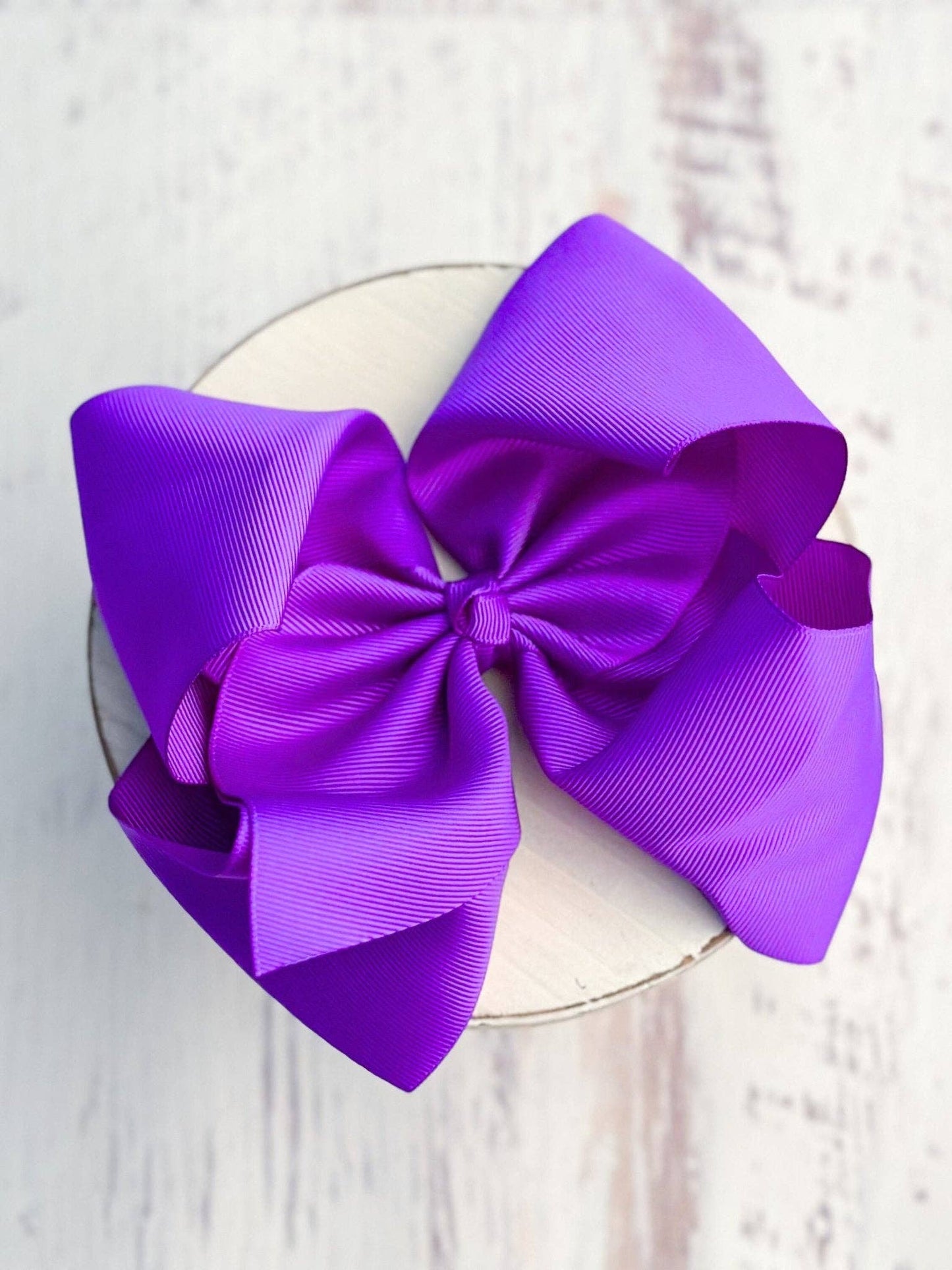 Hair Bow Texas Size Grosgrain Alligator Clip 6.5"