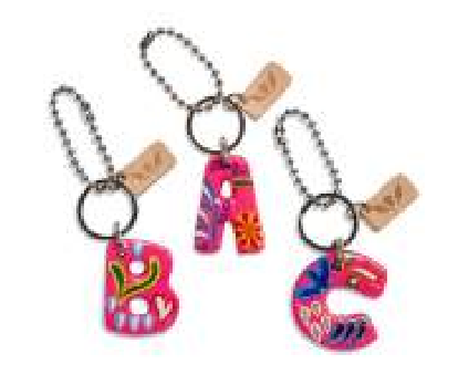 Consuela CHARM Alphabet Paper Mache Pink 9602