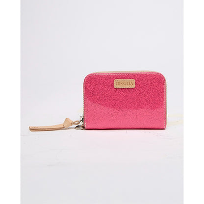 pink sparkly wallet, consuela Ivy zippy wallet 