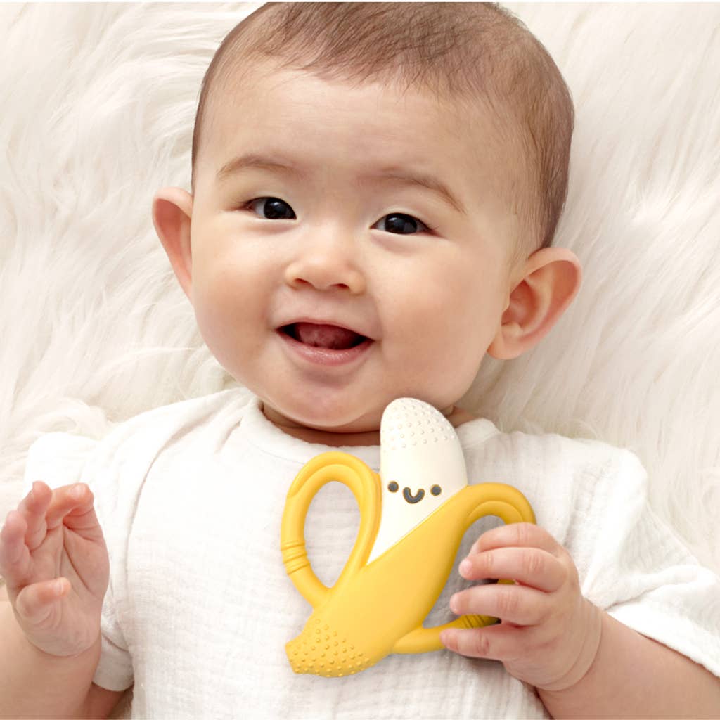 Teether Banana Chew Crew® Silicone Handle