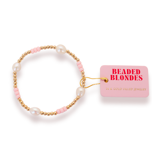 Poppi Bracelet Light Pink Pearl