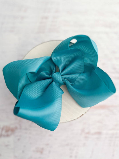 Hair Bow Texas Size Grosgrain Alligator Clip 6.5"