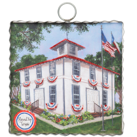 Round Top Print Mini Round Top Square