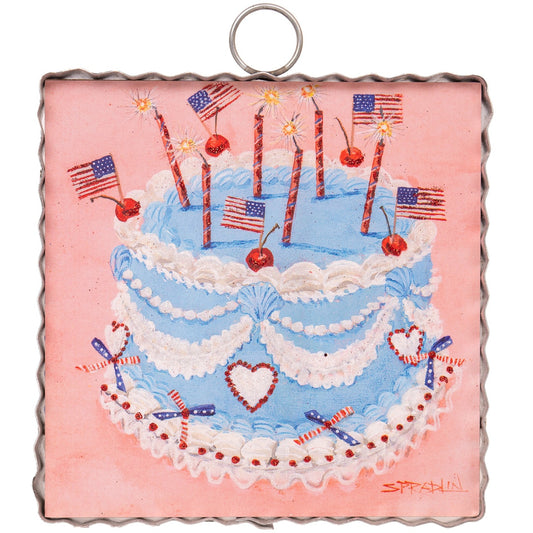Round Top Print Mini Celebration Cake