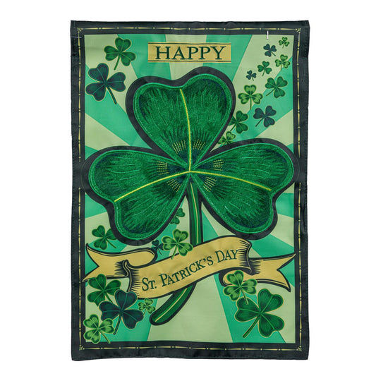Flag St Patrick's Day Shamrock Applique