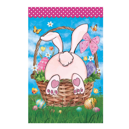 Flag Basket Bunny Applique