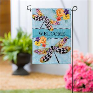 Evergreen Flag Courtly Check Applique Garden - Two Patterns