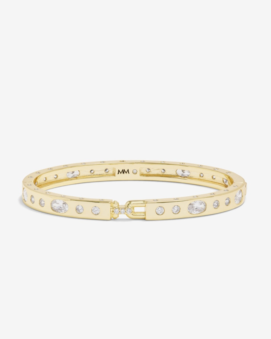 Melinda Maria Cuff Ashley Sunset Lock 6mm Gold