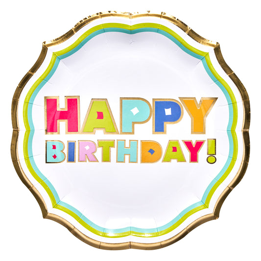 Dinner Plate Bright Birthday