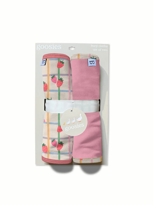 Goosies Burp Cloth Set Berry Patch