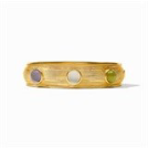 Cobblestone Stone Hinge Bangle Gold