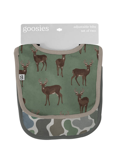 deer and camo baby bibs 
