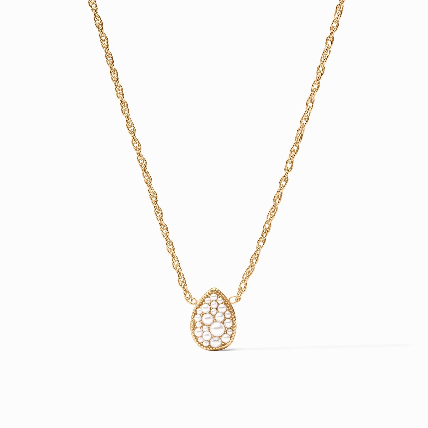 Birthstone Teardrop Delicate Necklace Gold