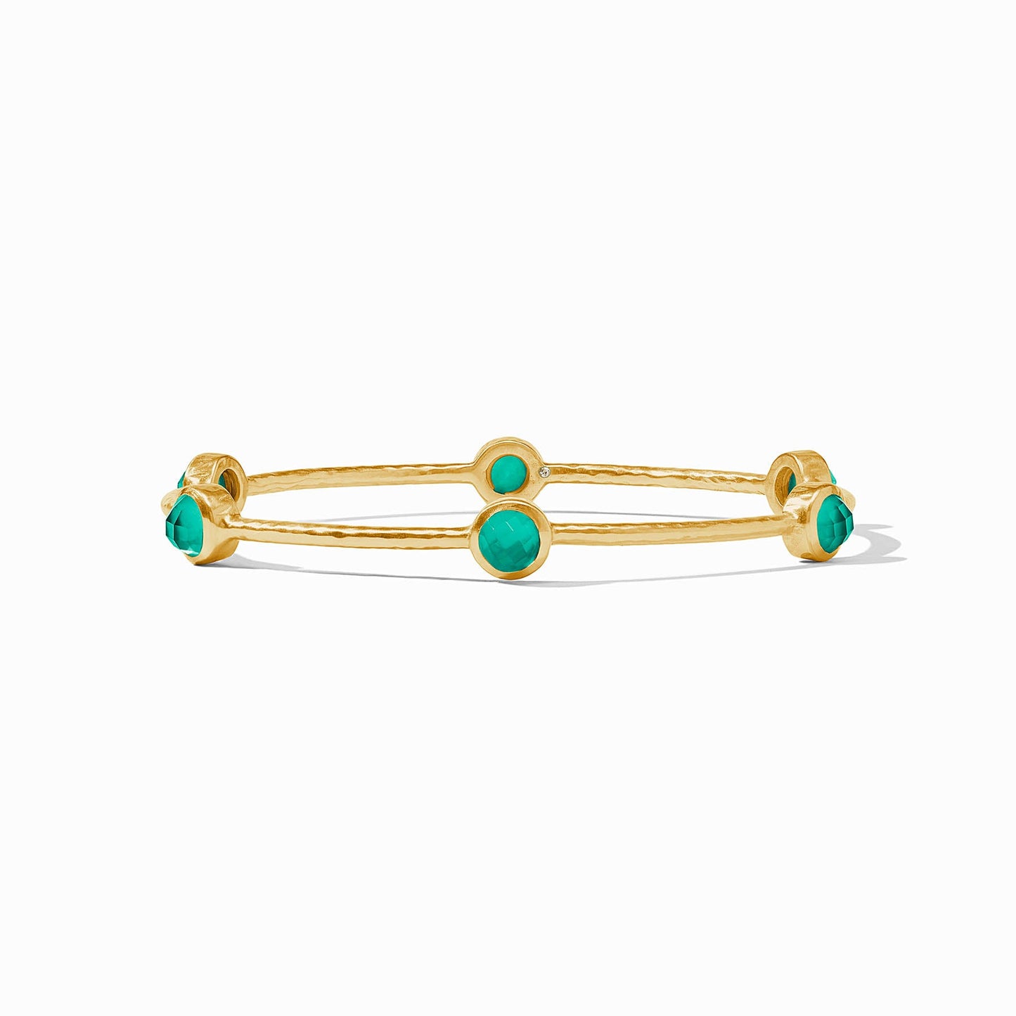 Milano Bangle Luxe Iridescent Emerald Green Gold