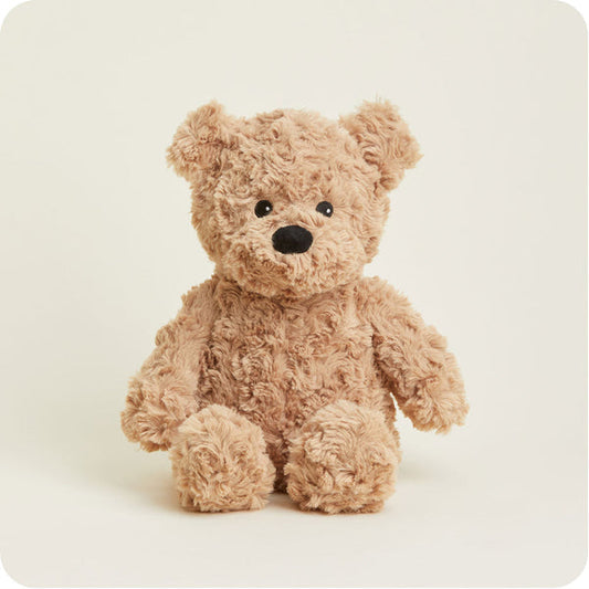 Plush Bear Brown Curly Soother