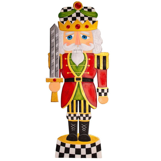 Yard Stake Nutcracker Elegant