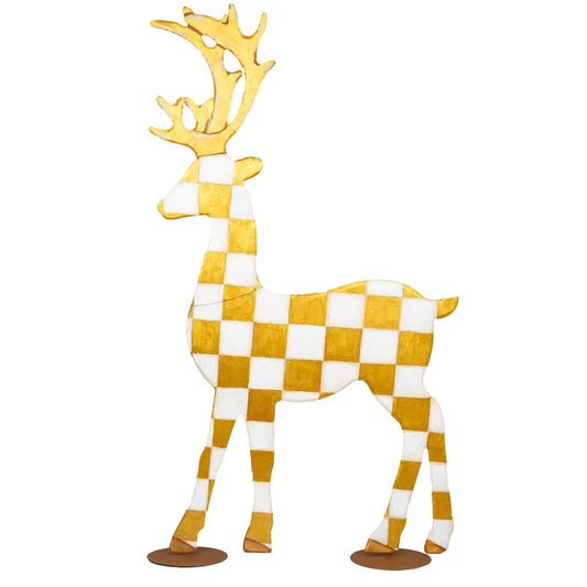 Deer Gold Checked Standing round top collection 