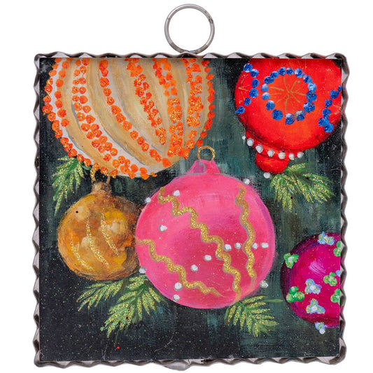 Print Mini Pink Ornament Antique