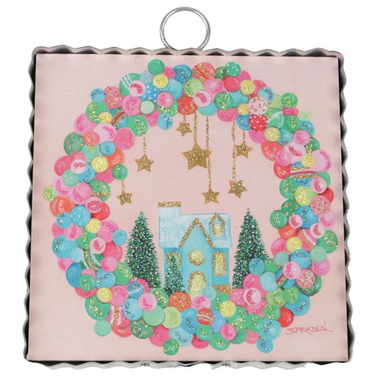 Print Mini Ornament Wreath