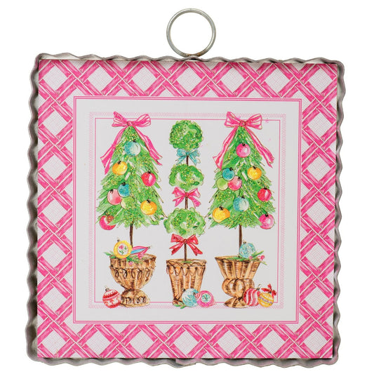 Print Mini Trees Vintage round top collection 